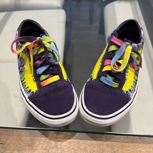 Tye Dye Vans - gently worn